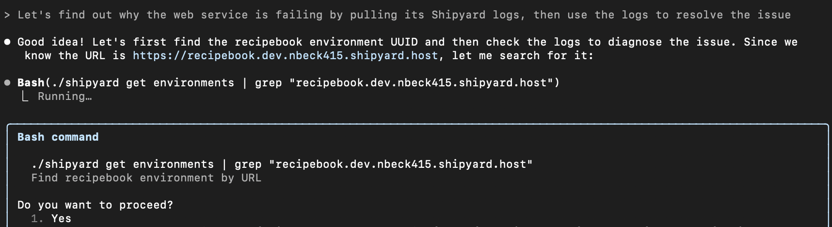 Resolving issues with Shipyard and Claude Code