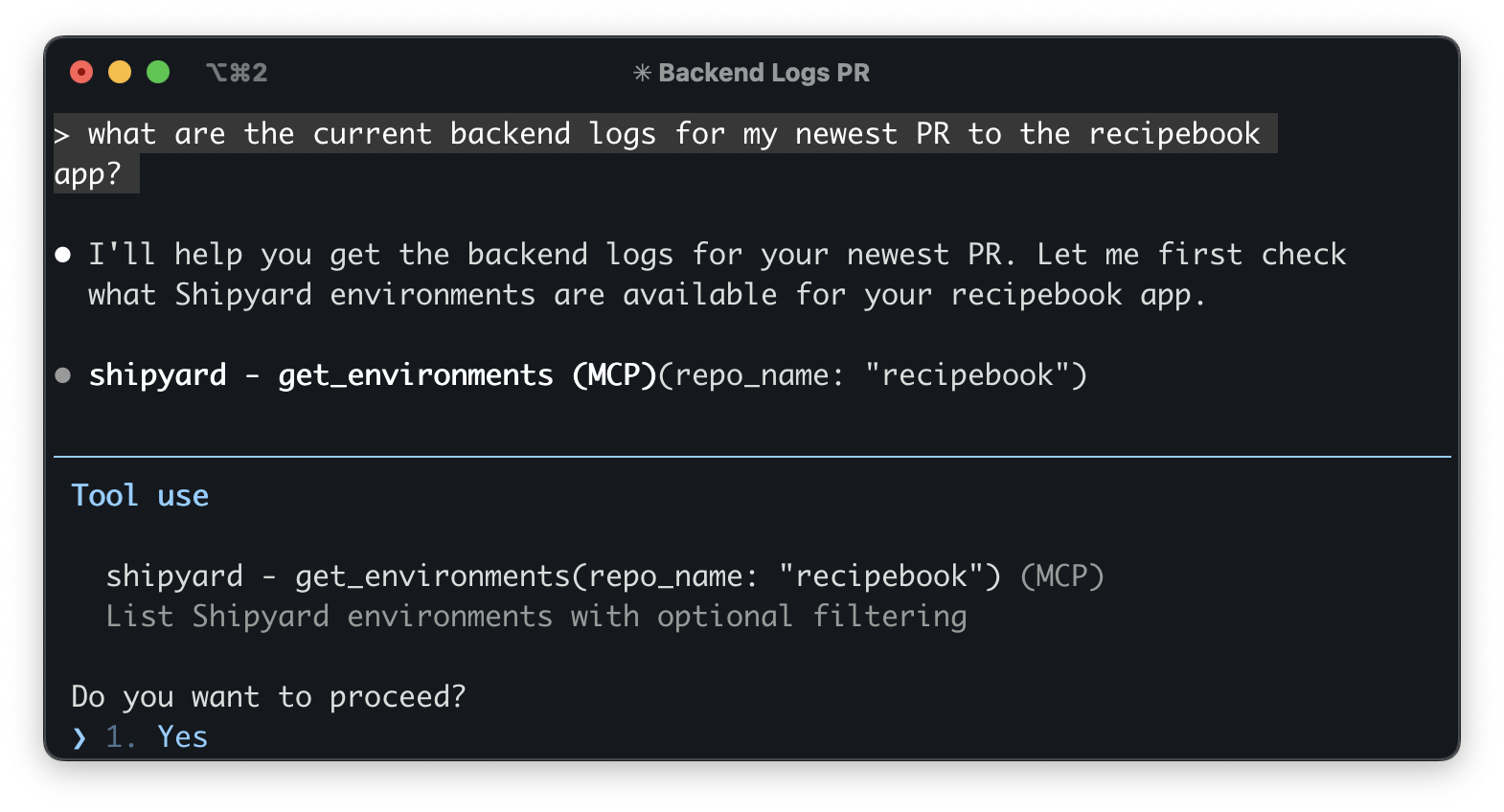 Shipyard MCP with Claude Code